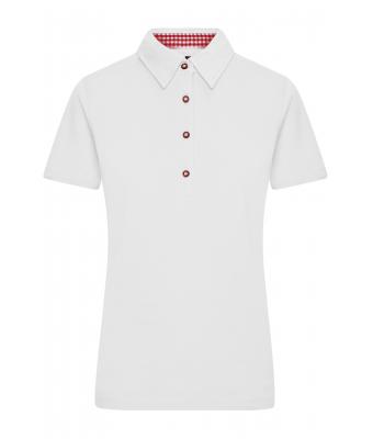 Donna Ladies' Traditional Polo White/red-white 8449