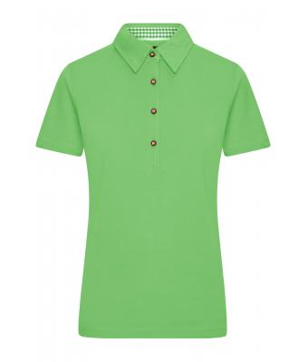 Donna Ladies' Traditional Polo Lime-green/lime-green-white 8449