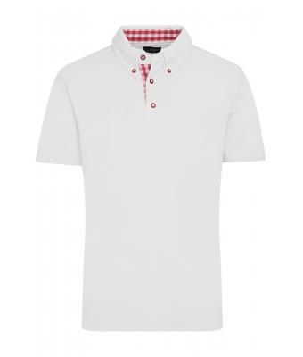 Herren Men's Traditional Polo White/red-white 8450