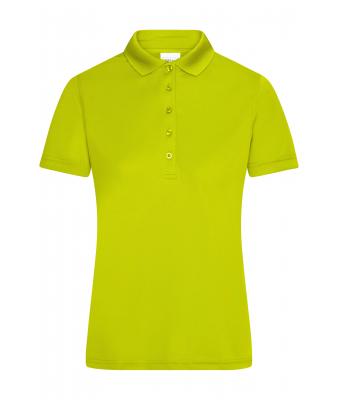Femme Polo micro polyester femme Jaune-acide 8575