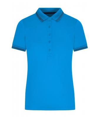 Donna Ladies' Functional Polo Bright-blue/navy 11457