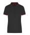 Donna Ladies' Functional Polo Black/red 11457