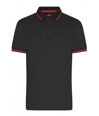 Uomo Men's Functional Polo Black/red 11458