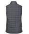 Donna Ladies' Knitted Hybrid Vest Grey-melange/anthracite-melange 10457