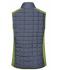 Donna Ladies' Knitted Hybrid Vest Kiwi-melange/anthracite-melange 10457