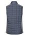 Donna Ladies' Knitted Hybrid Vest Light-melange/anthracite-melange 10457