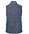 Donna Ladies' Knitted Hybrid Vest Royal-melange/anthracite-melange 10457