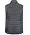 Uomo Men's Knitted Hybrid Vest Grey-melange/anthracite-melange 10458