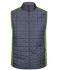 Uomo Men's Knitted Hybrid Vest Kiwi-melange/anthracite-melange 10458