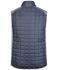 Uomo Men's Knitted Hybrid Vest Light-melange/anthracite-melange 10458