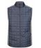 Uomo Men's Knitted Hybrid Vest Light-melange/anthracite-melange 10458