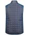 Uomo Men's Knitted Hybrid Vest Royal-melange/anthracite-melange 10458