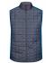 Uomo Men's Knitted Hybrid Vest Royal-melange/anthracite-melange 10458