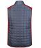 Uomo Men's Knitted Hybrid Vest Red-melange/anthracite-melange 10458