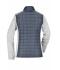 Damen Ladies' Knitted Hybrid Jacket Light-melange/anthracite-melange 10459