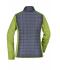 Donna Ladies' Knitted Hybrid Jacket Kiwi-melange/anthracite-melange 10459