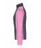 Donna Ladies' Knitted Hybrid Jacket Pink-melange/anthracite-melange 10459