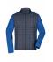 Herren Men's Knitted Hybrid Jacket Royal-melange/anthracite-melange 10460