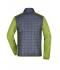 Uomo Men's Knitted Hybrid Jacket Kiwi-melange/anthracite-melange 10460