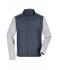 Uomo Men's Knitted Hybrid Jacket Light-melange/anthracite-melange 10460