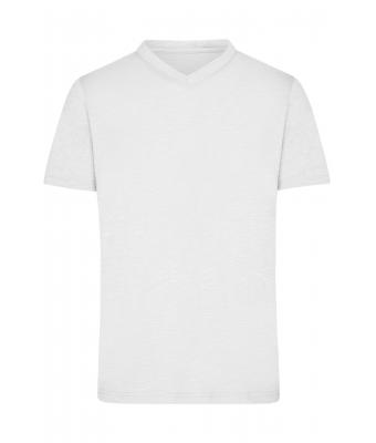 Men Men's Slub T-Shirt White 8589