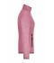 Damen Ladies' Knitted Fleece Jacket Pink-melange/off-white 8304