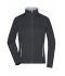 Ladies Ladies' Stretchfleece Jacket Black/silver 8342