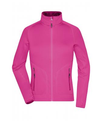 Damen Ladies' Stretchfleece Jacket Pink/fuchsia 8342