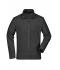 Uomo Men's Basic Fleece Jacket Black 8349