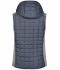 Damen Ladies' Knitted Hybrid Vest Light-melange/anthracite-melange 8679