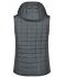 Donna Ladies' Knitted Hybrid Vest Grey-melange/anthracite-melange 8679