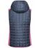 Donna Ladies' Knitted Hybrid Vest Pink-melange/anthracite-melange 8679