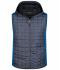 Men Men's Knitted Hybrid Vest Royal-melange/anthracite-melange 8680
