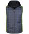 Uomo Men's Knitted Hybrid Vest Kiwi-melange/anthracite-melange 8680