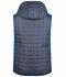 Uomo Men's Knitted Hybrid Vest Royal-melange/anthracite-melange 8680