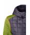 Donna Ladies' Knitted Hybrid Jacket Kiwi-melange/anthracite-melange 8500