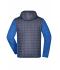 Men Men's Knitted Hybrid Jacket Royal-melange/anthracite-melange 8501