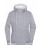 Donna Ladies' Club Sweat Jacket Grey-heather/white 8577