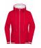Damen Ladies' Club Sweat Jacket Red/white 8577