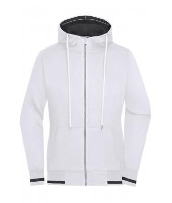 Damen Ladies' Club Sweat Jacket White/navy 8577