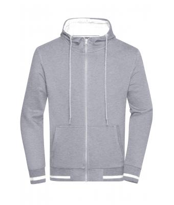 Uomo Men's Club Sweat Jacket Grey-heather/white 8578