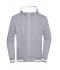 Uomo Men's Club Sweat Jacket Grey-heather/white 8578