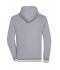 Herren Men's Club Sweat Jacket Grey-heather/white 8578