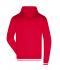 Homme Sweat-shirt tendance homme Rouge/blanc 8580