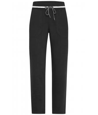 Donna Ladies' Jog-Pants Black/white 8581