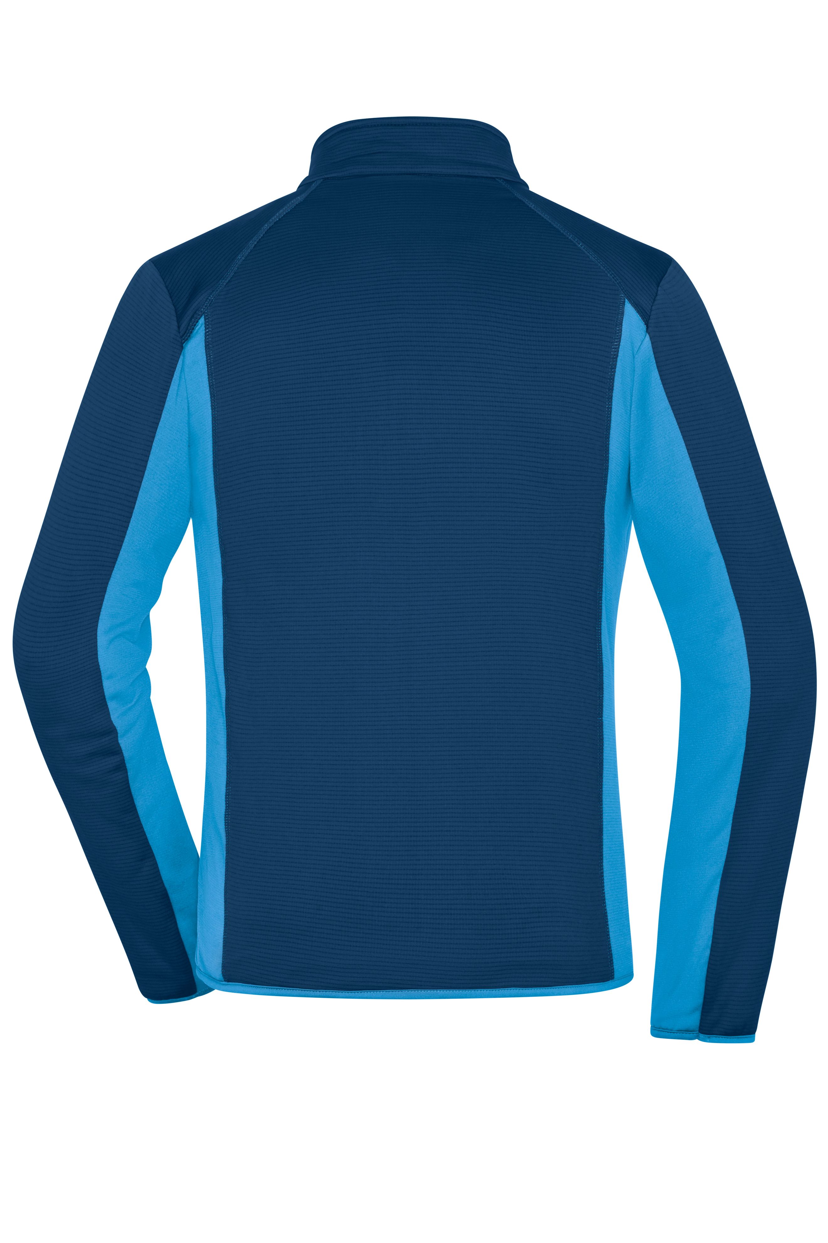 Men Men's Structure Fleece Jacket Navy/bright-blue-Promotextilien.de