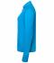 Donna Ladies' Sports  Shirt Halfzip Bright-blue 8598