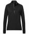 Donna Ladies' Sports  Shirt Halfzip Black 8598