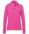 Donna Ladies' Sports  Shirt Halfzip Pink 8598