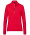 Donna Ladies' Sports  Shirt Halfzip Red 8598